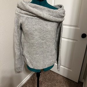 American Eagle grey off the shoulder sweater size s